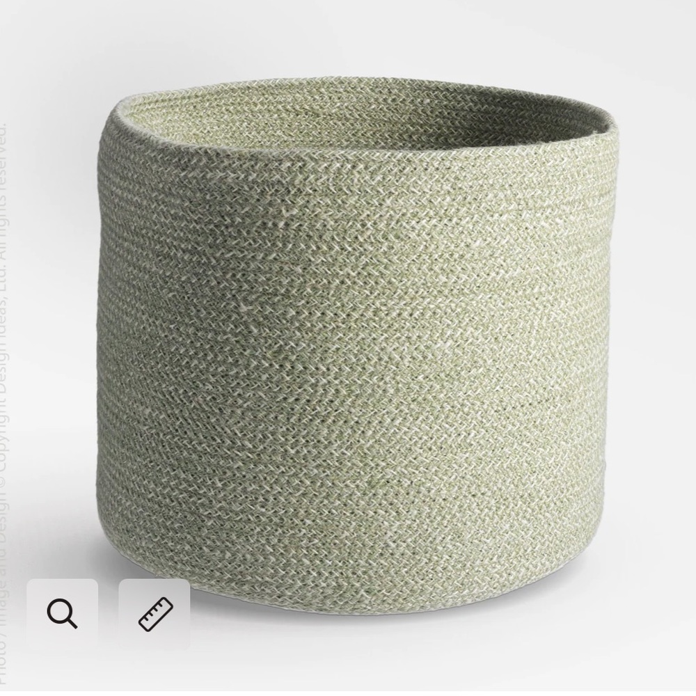 NWT MELIA WOVEN JUTE BASKET - Picture 2 of 8